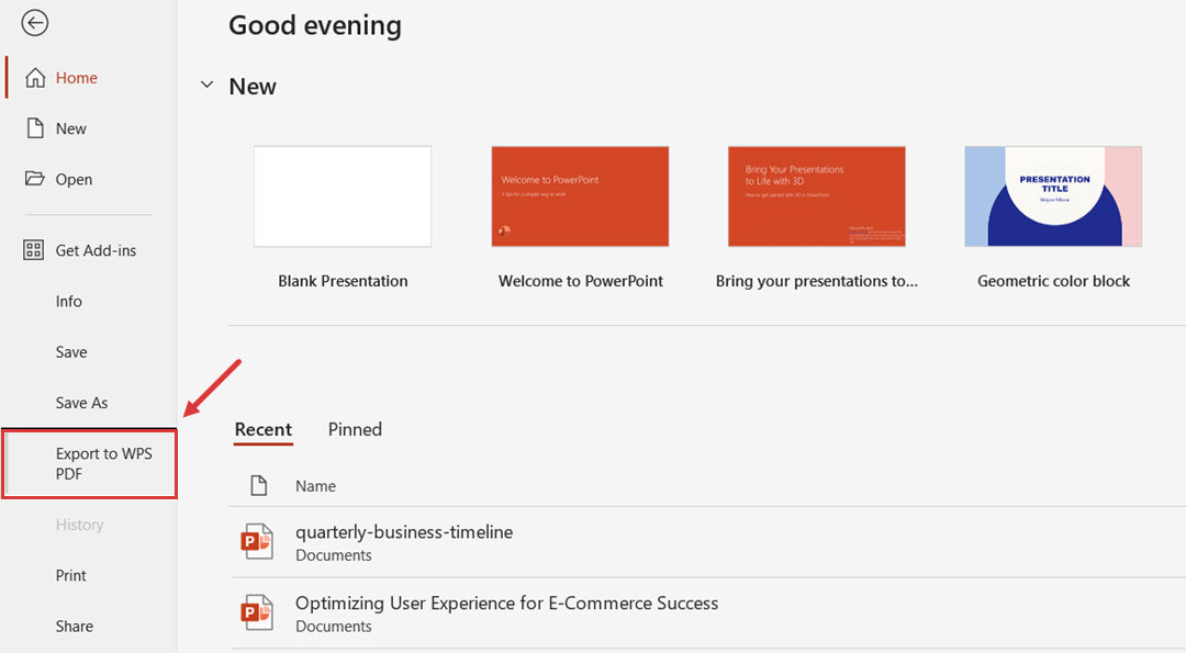 Exporting Powerpoint timeline diagram