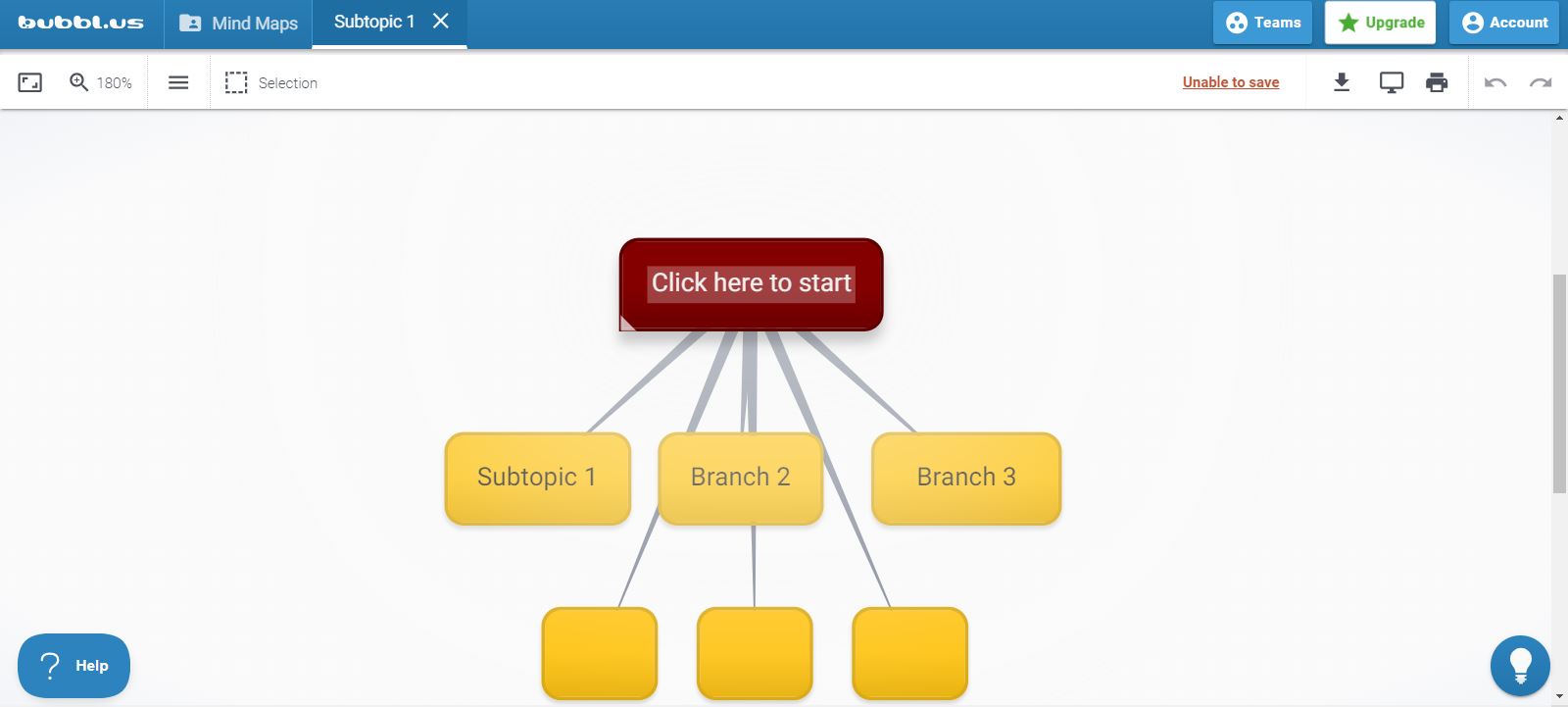 customize the mind map