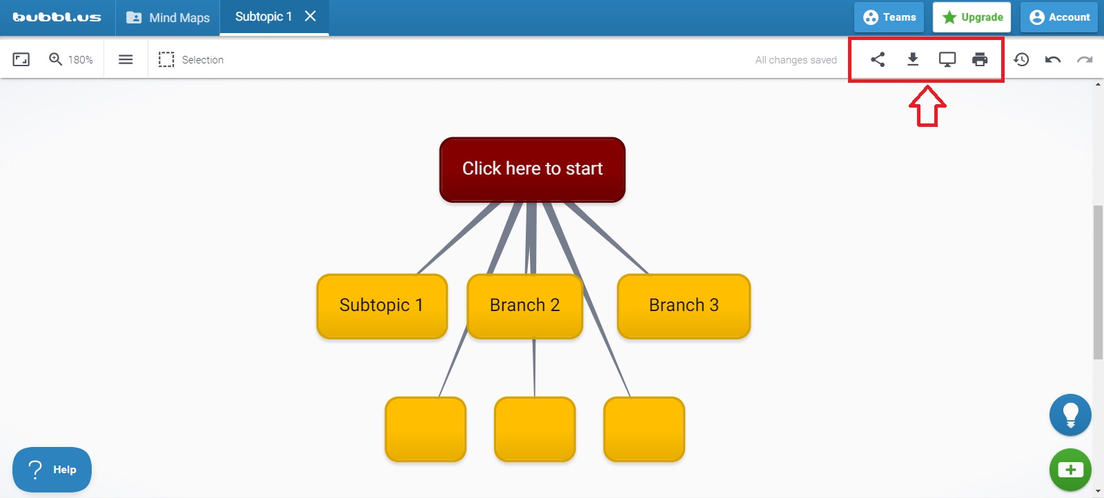 share and download the mind map