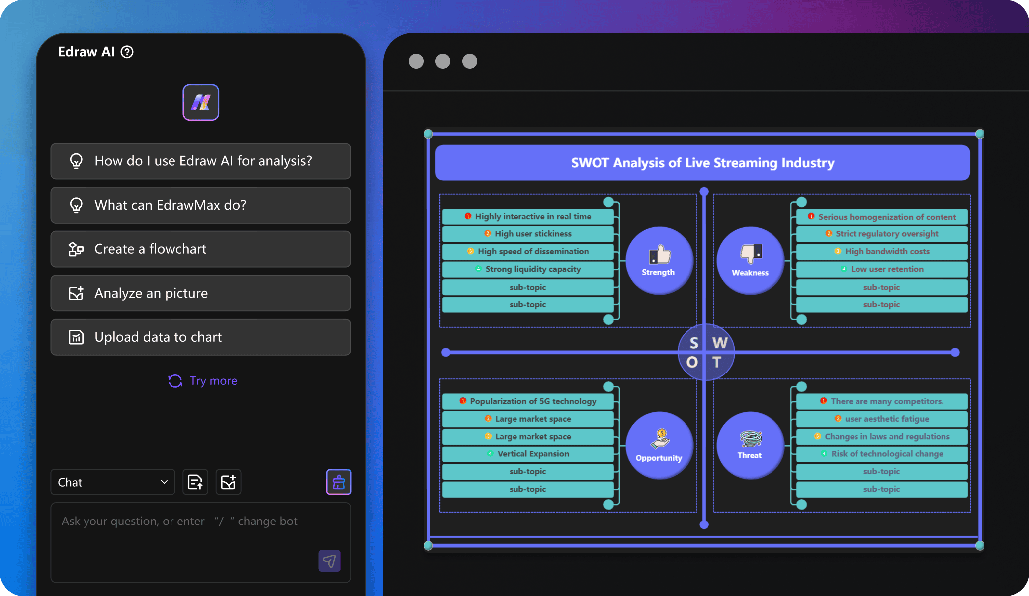 edrawai chatbot assistant