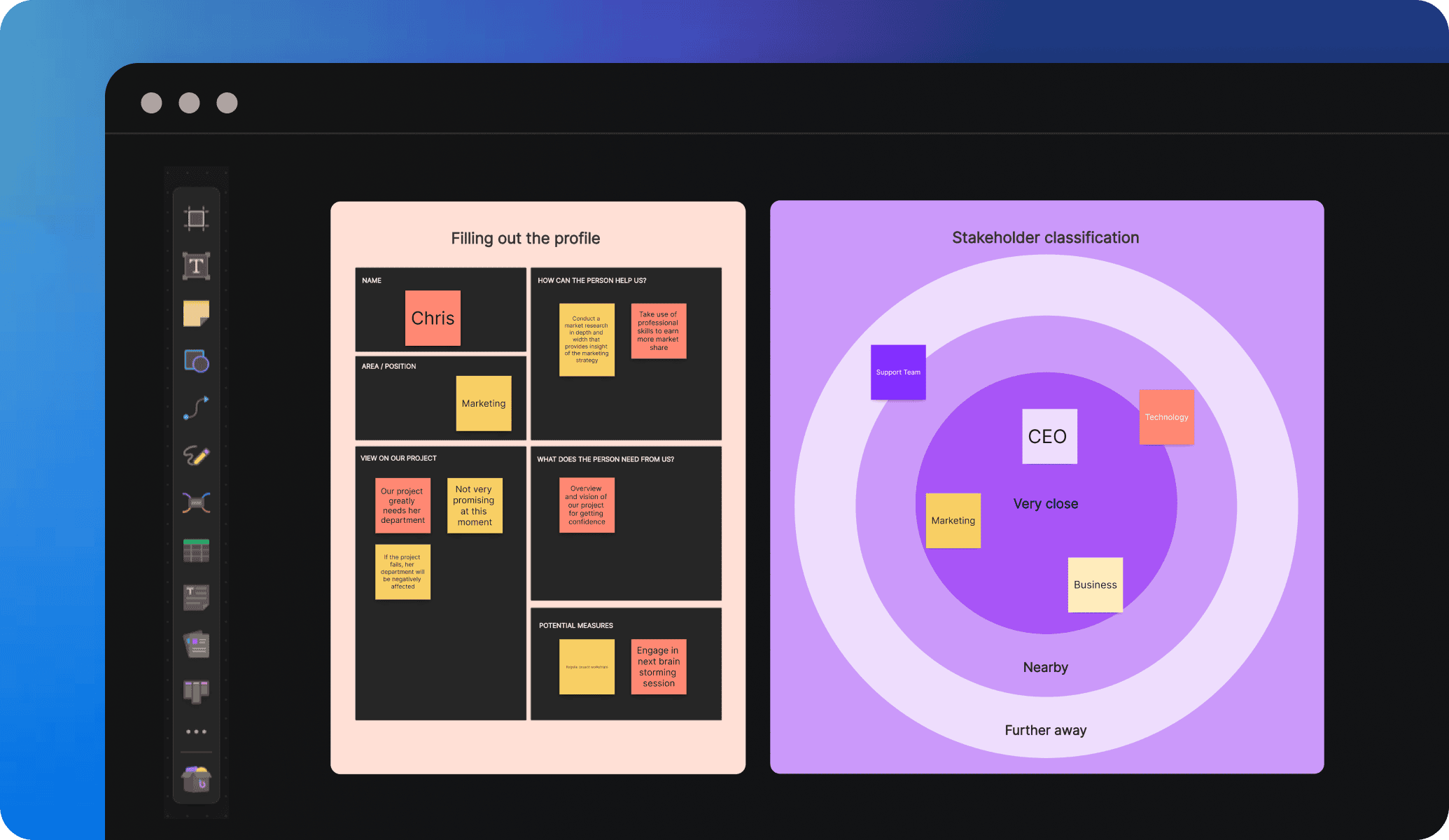 edrawai whiteboard interface