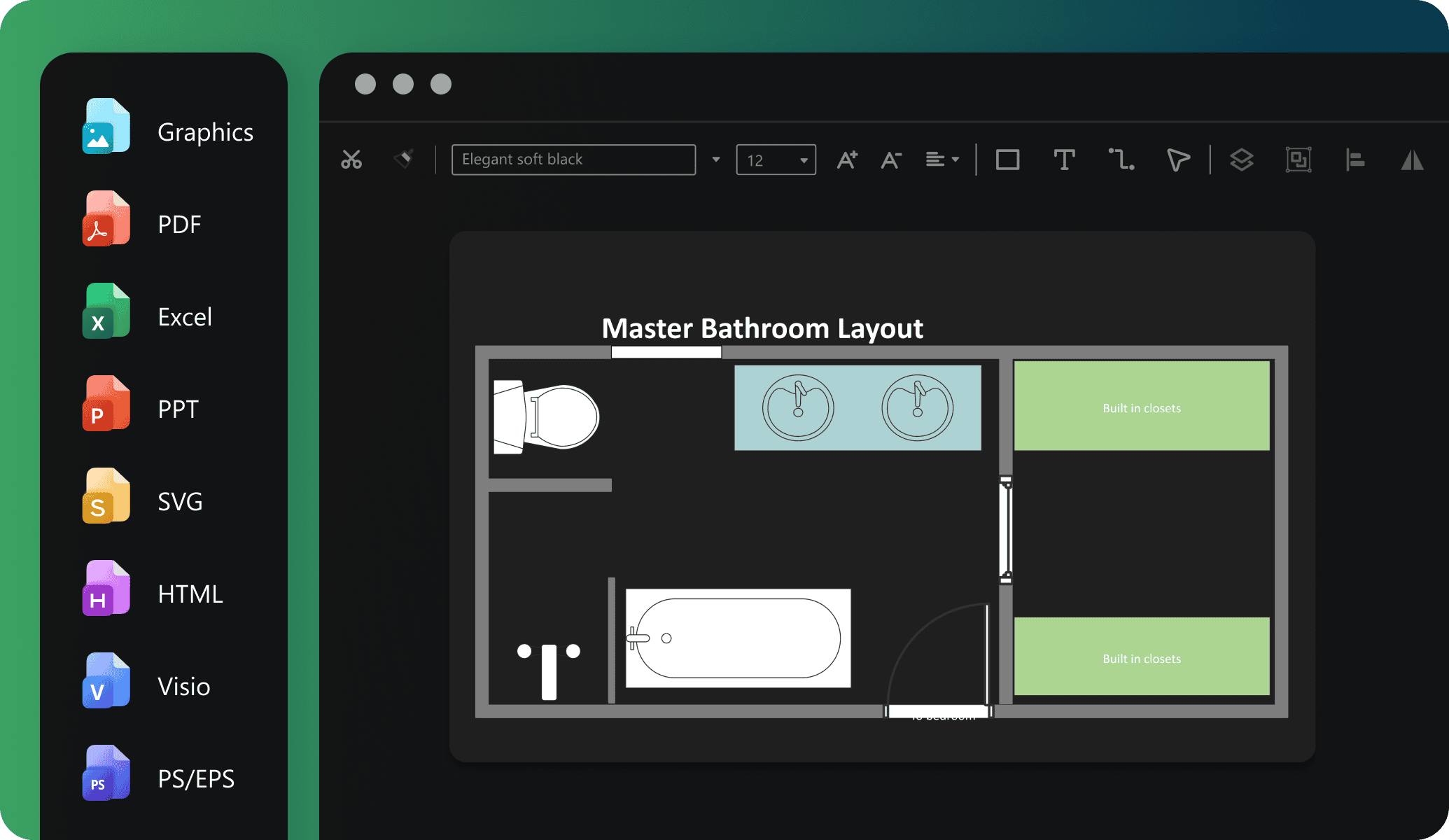 edrawai exporting options