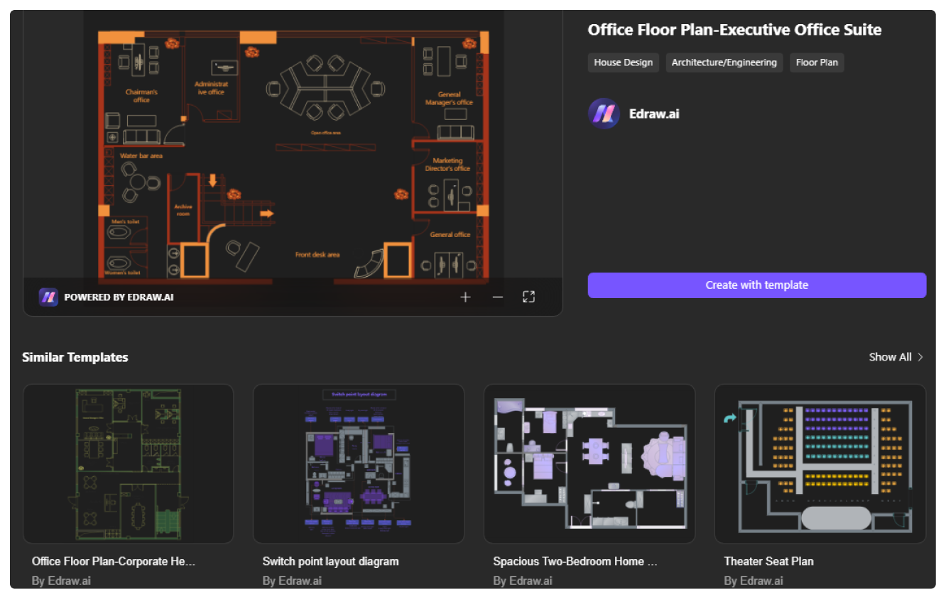 blueprint template selection