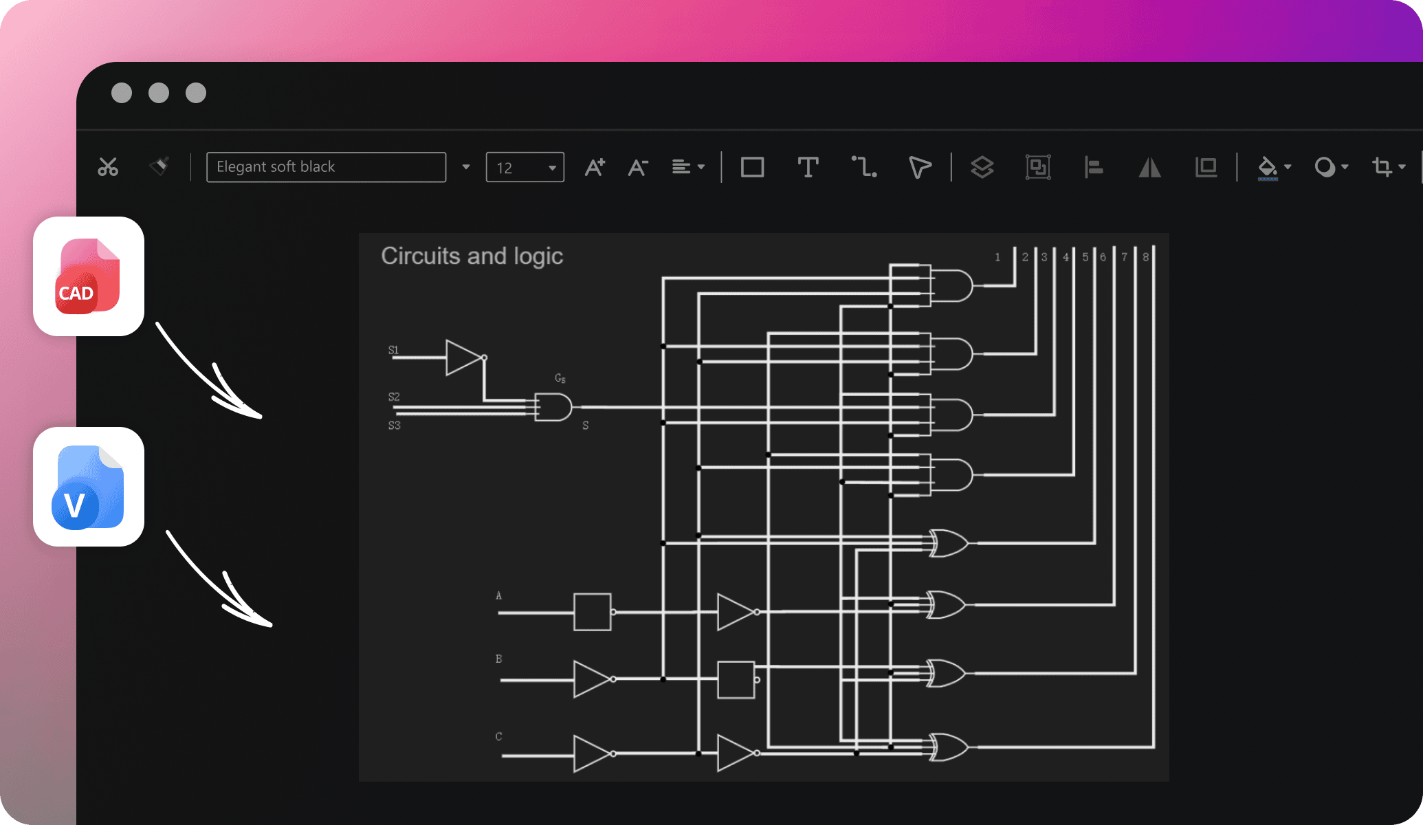 edrawai visio cad integration