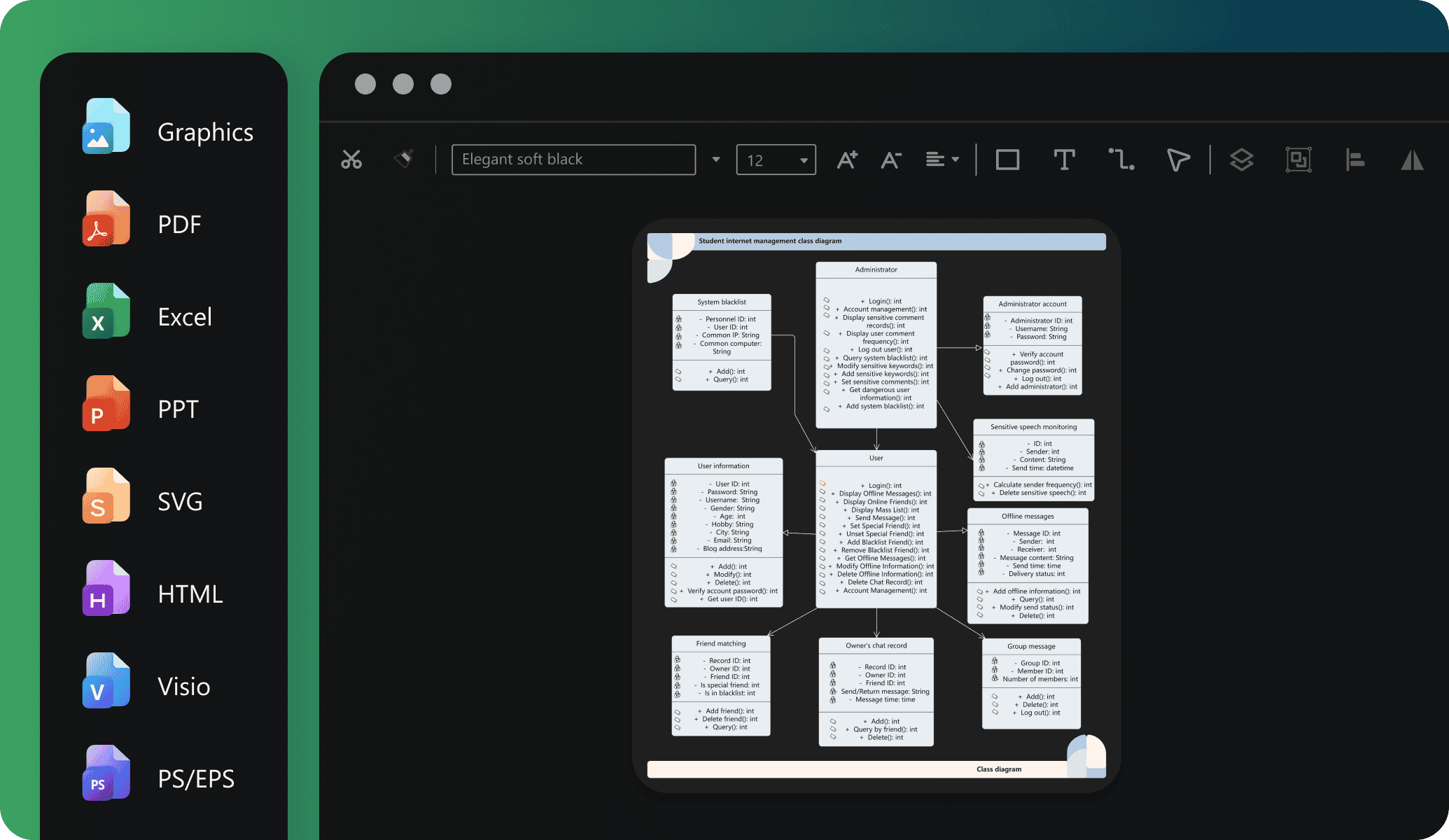 edrawai export options