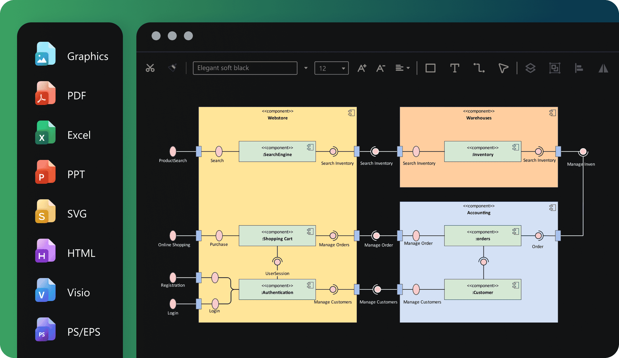 edrawai export options