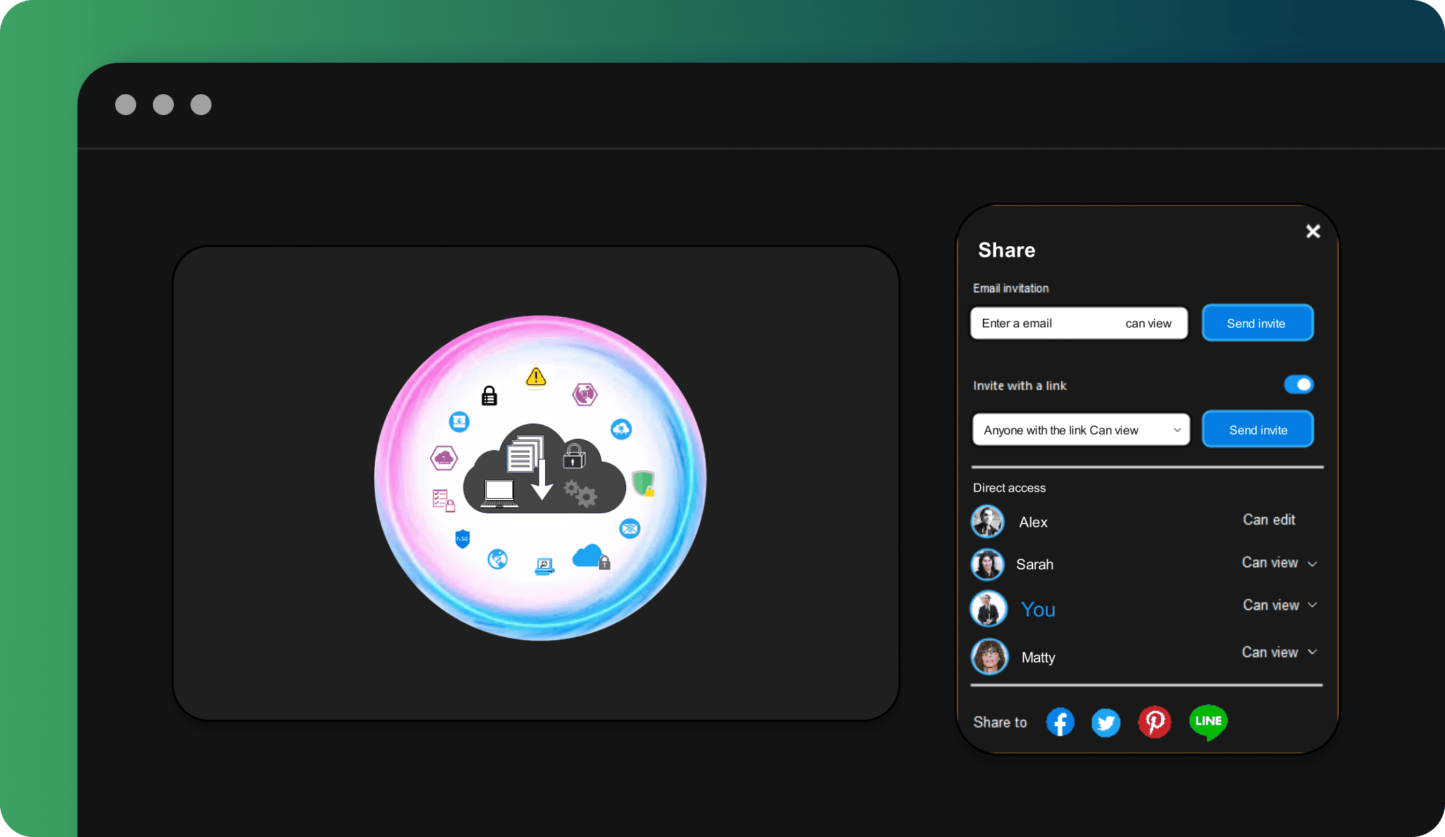 edrawai real time collaboration feature