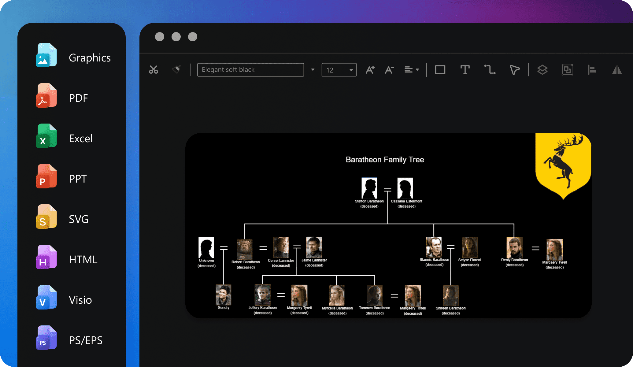 edraw ai export options