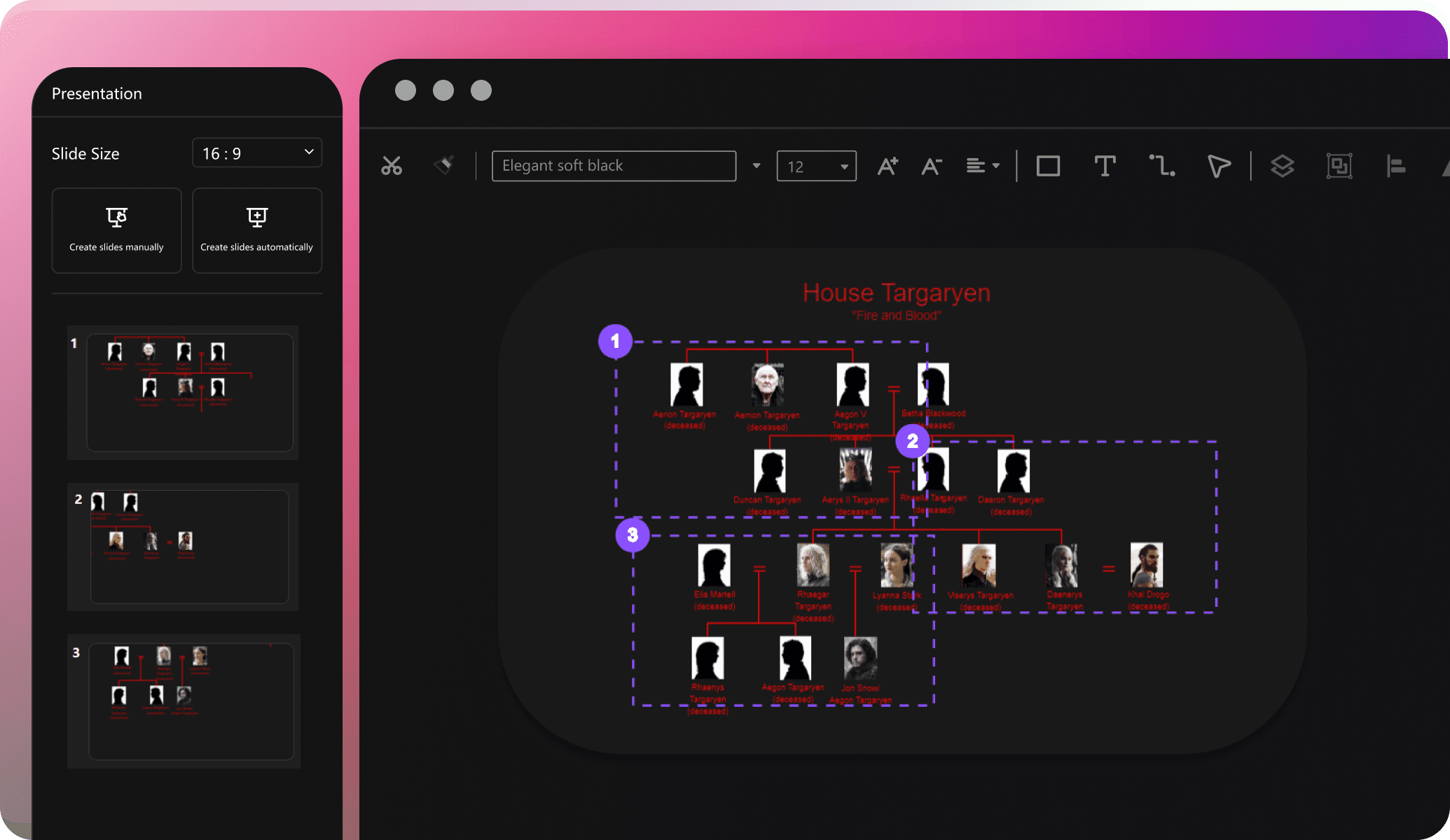 edraw ai presentation mode