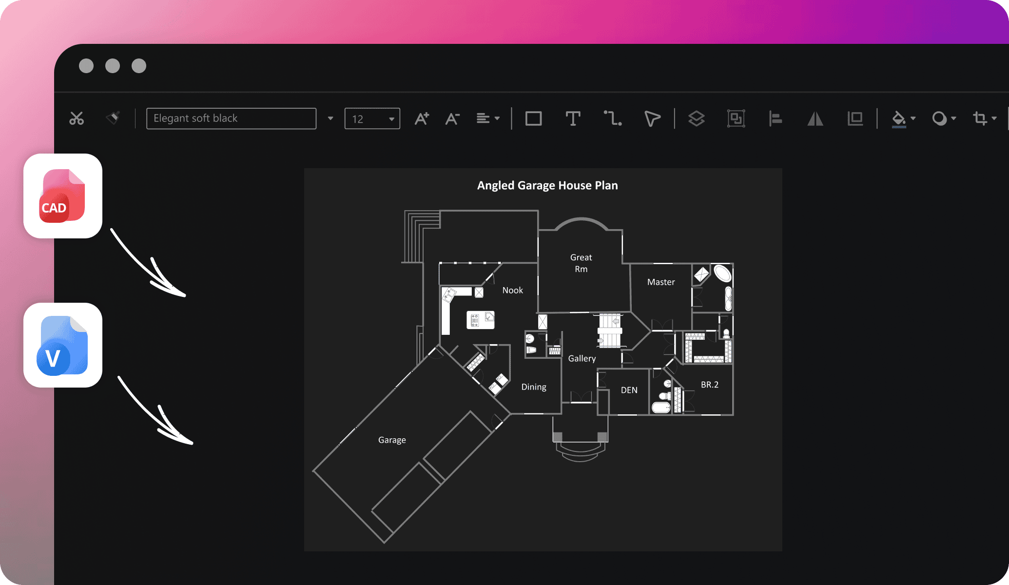 edrawai cad and visio integration 