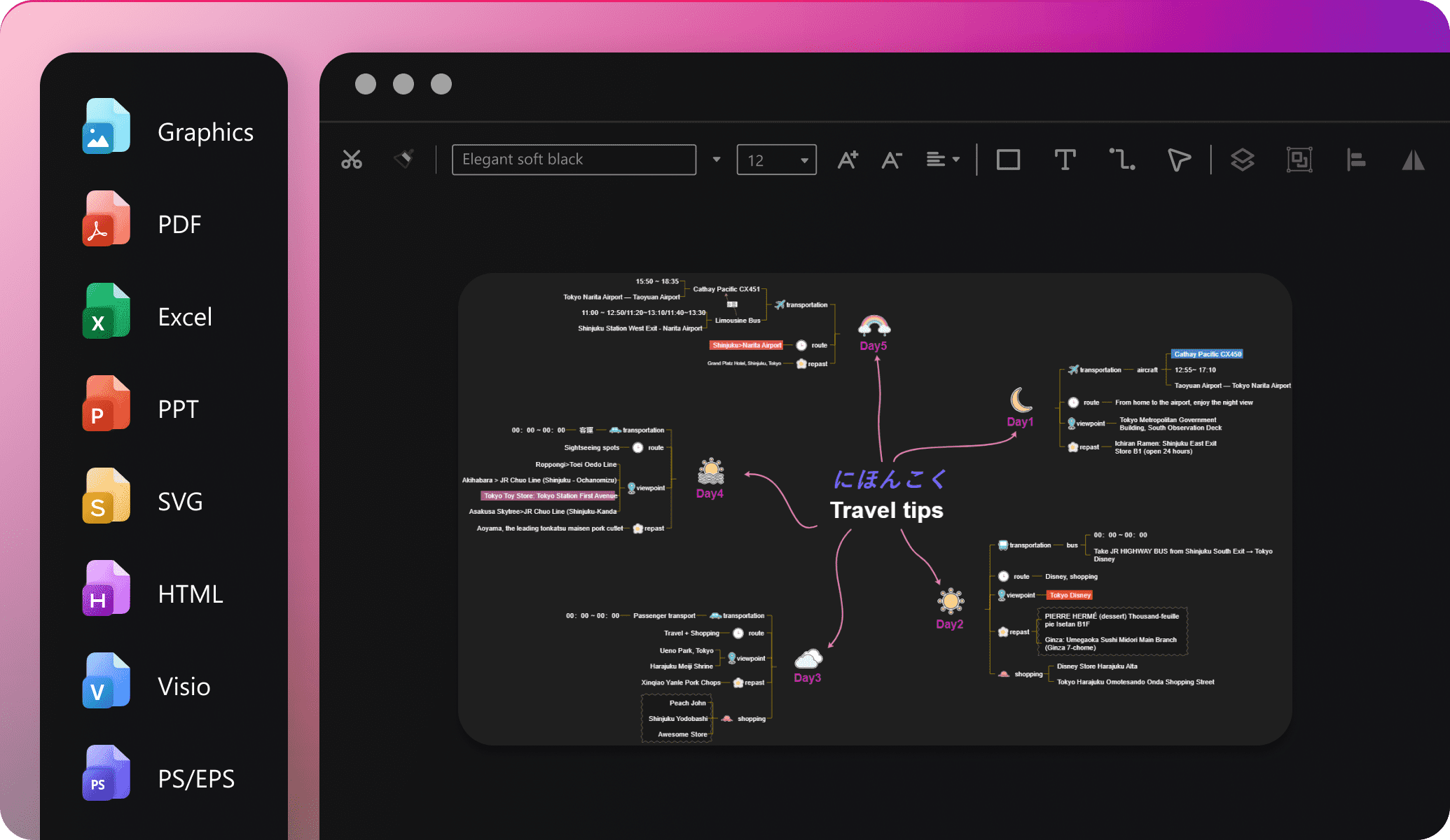 edraw ai export options