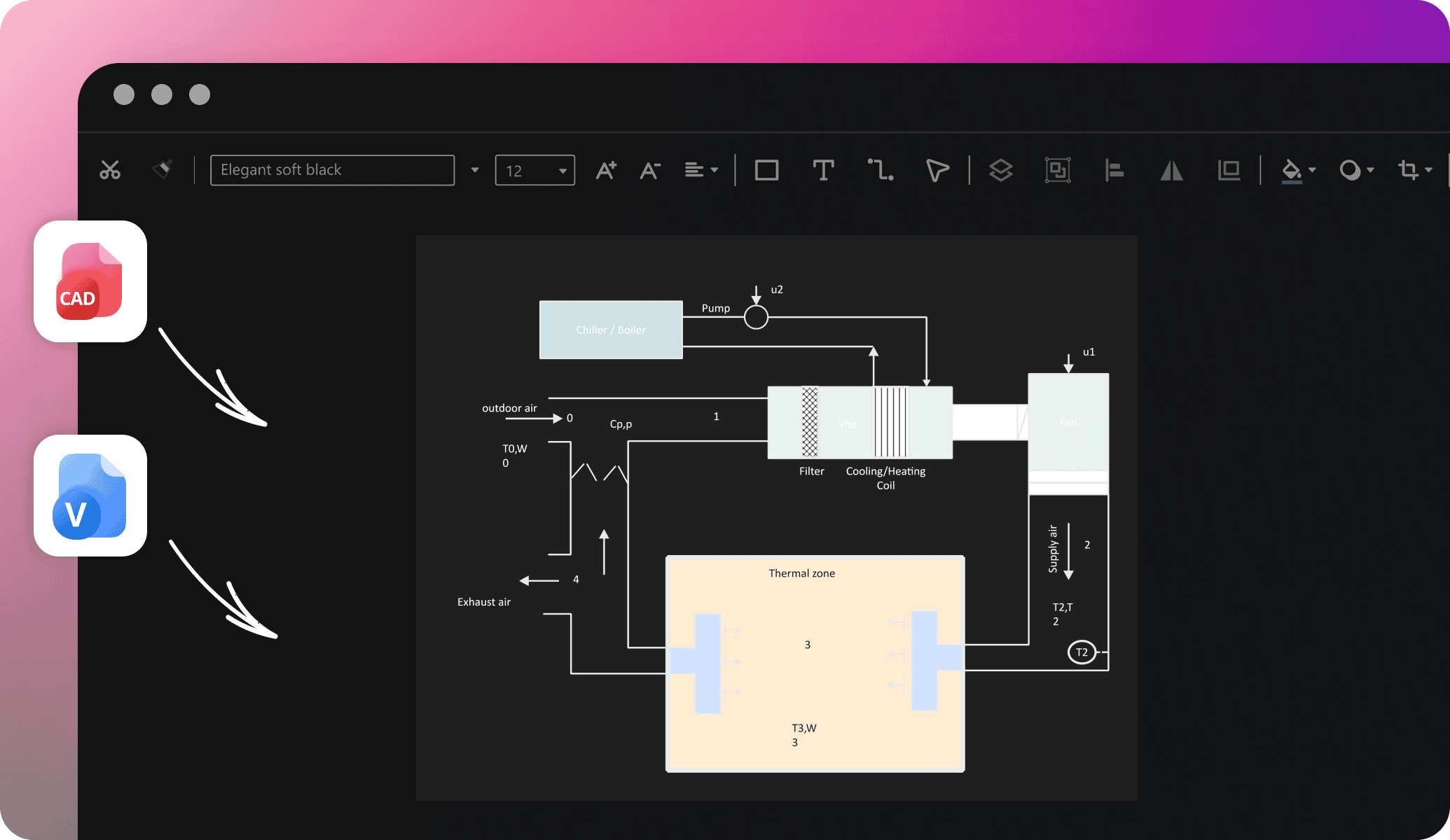 edrawai visio cad integration