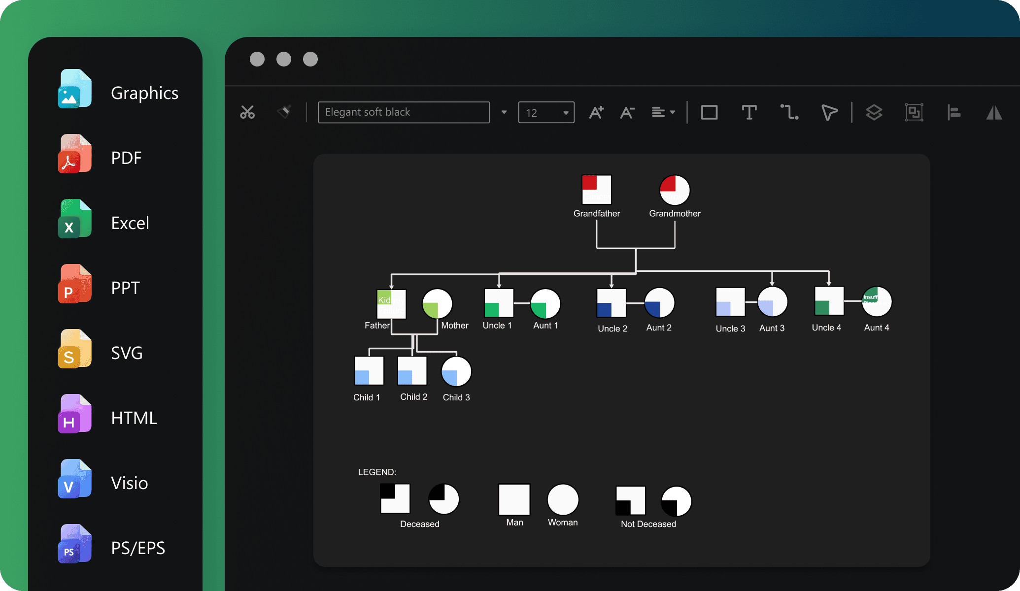 edrawai export options