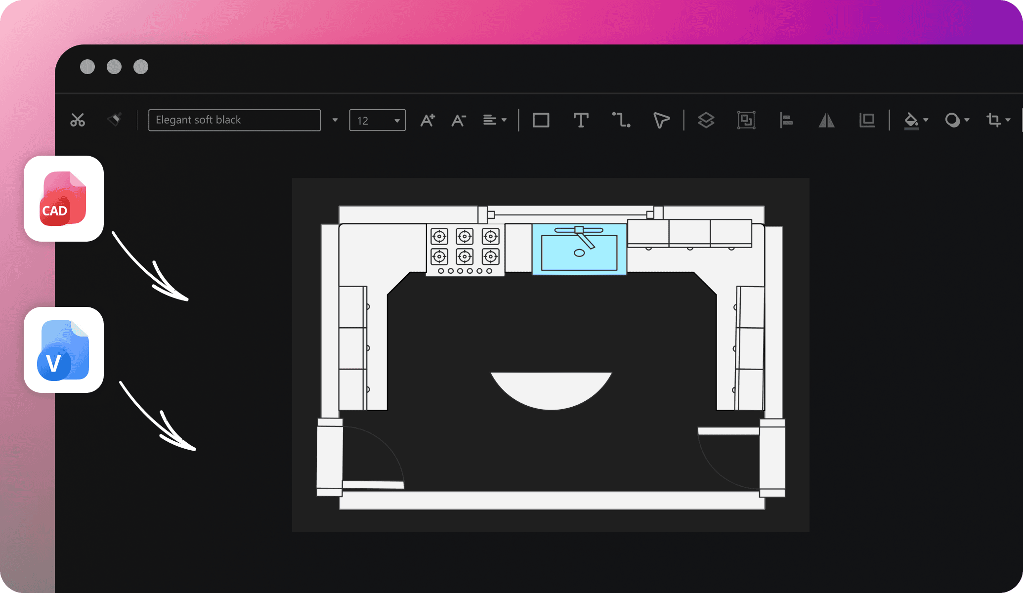 edrawai cad and visio integration