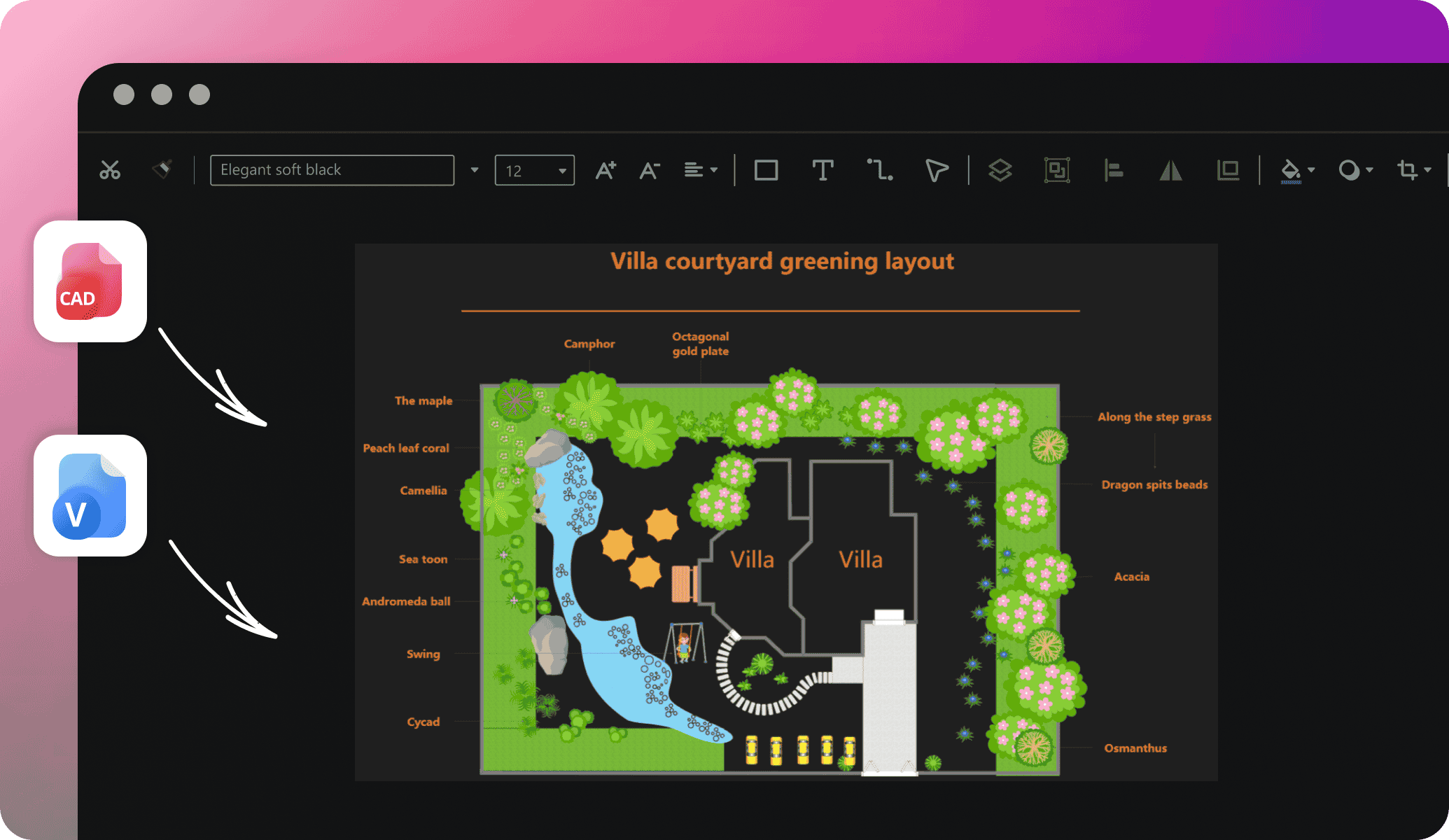 edrawai cad and visio integration 