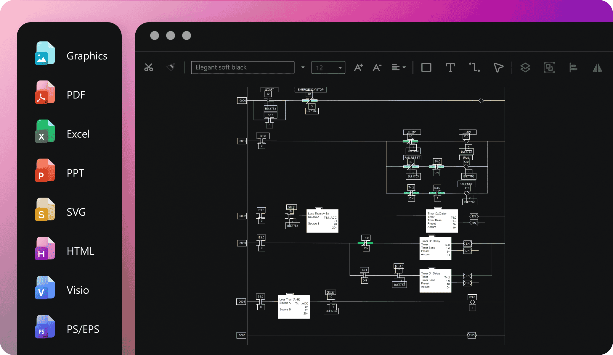 edrawai export options