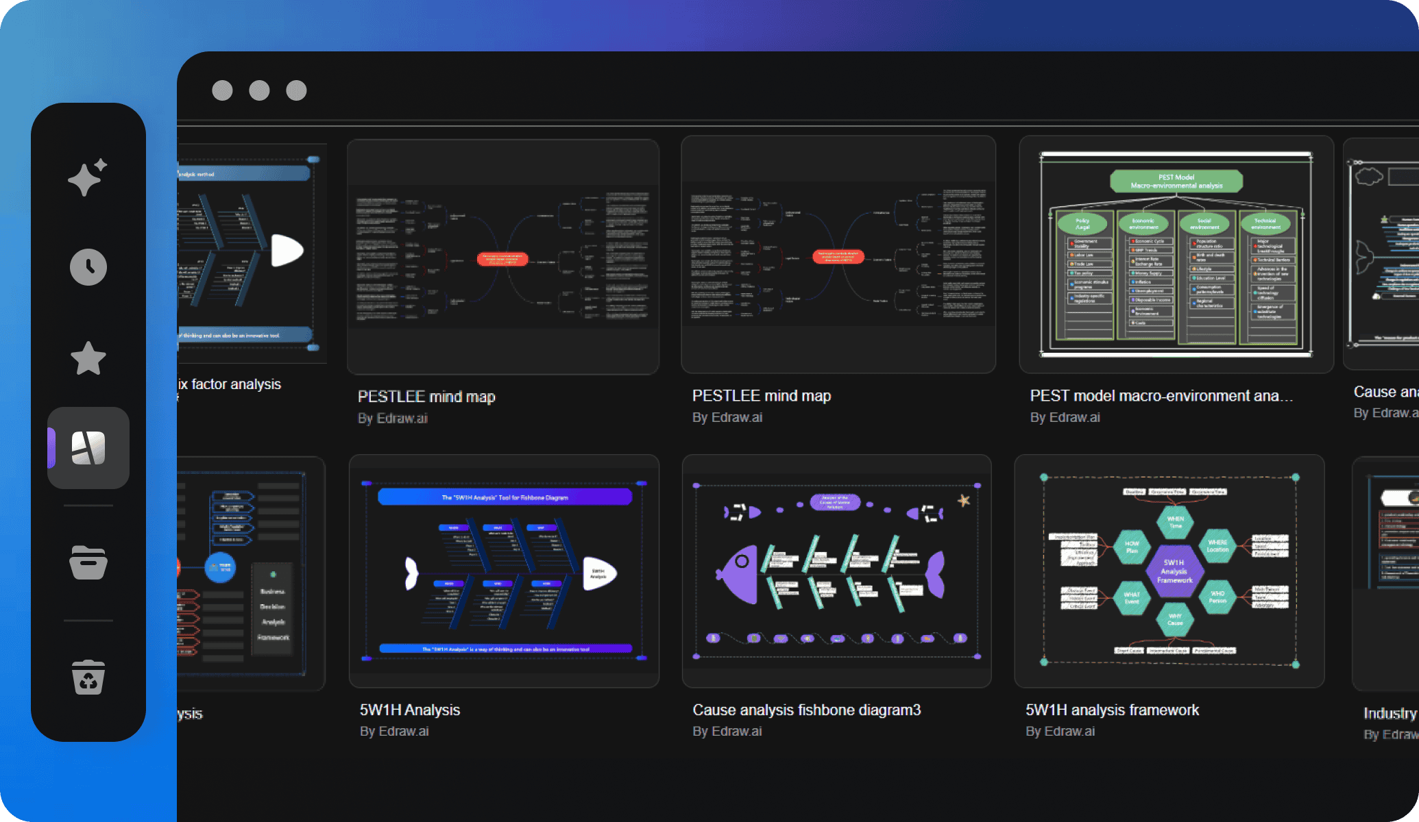 edrawai templates library