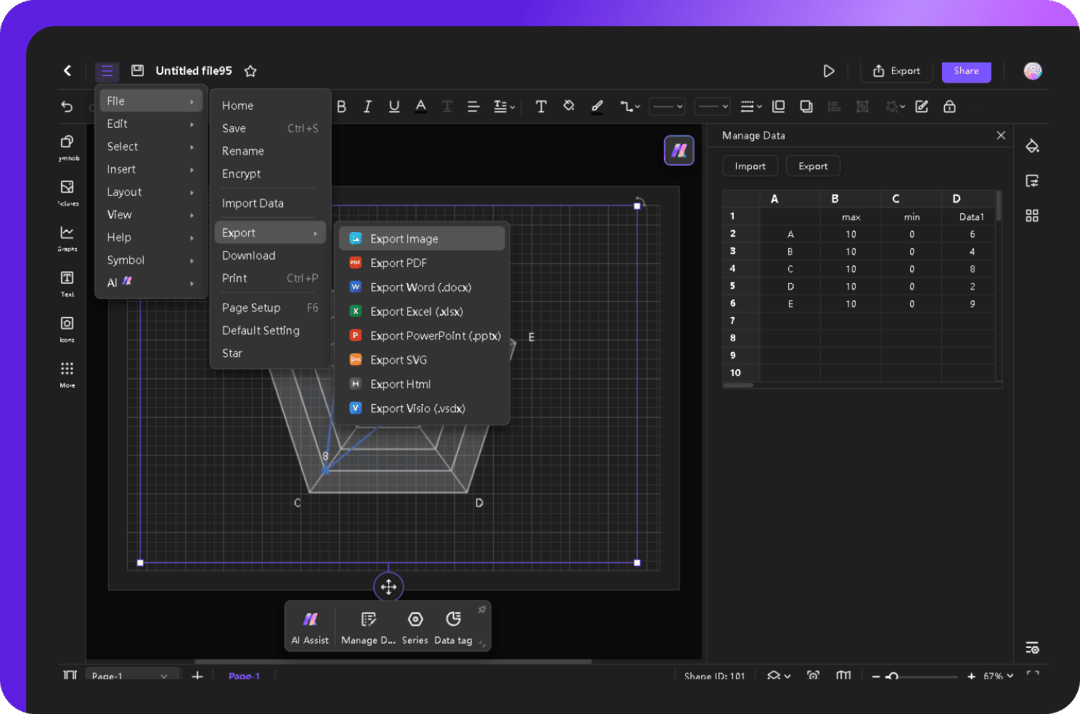 saving, exporting, and sharing