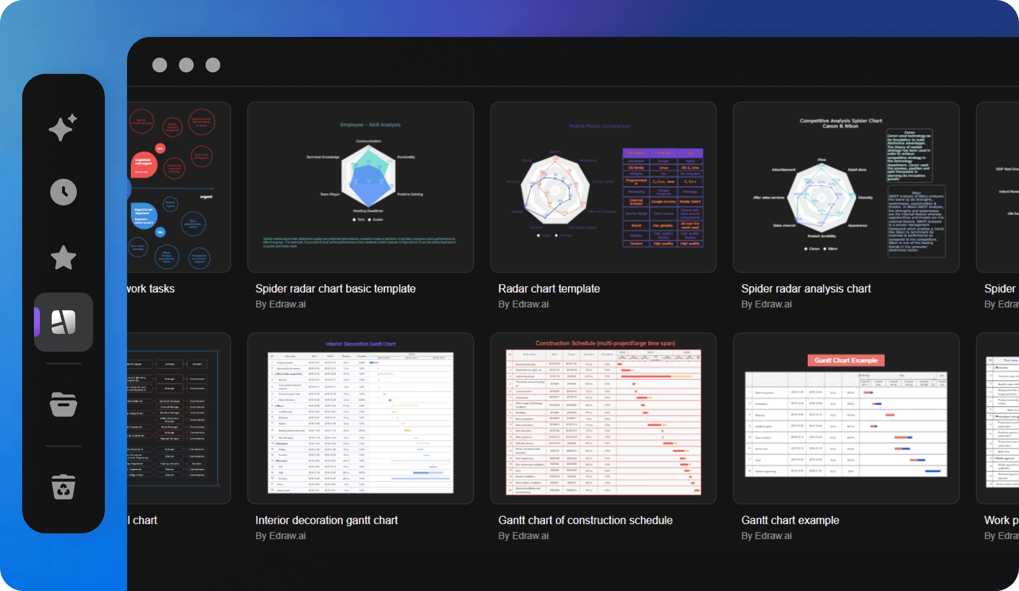 edrawai templates library