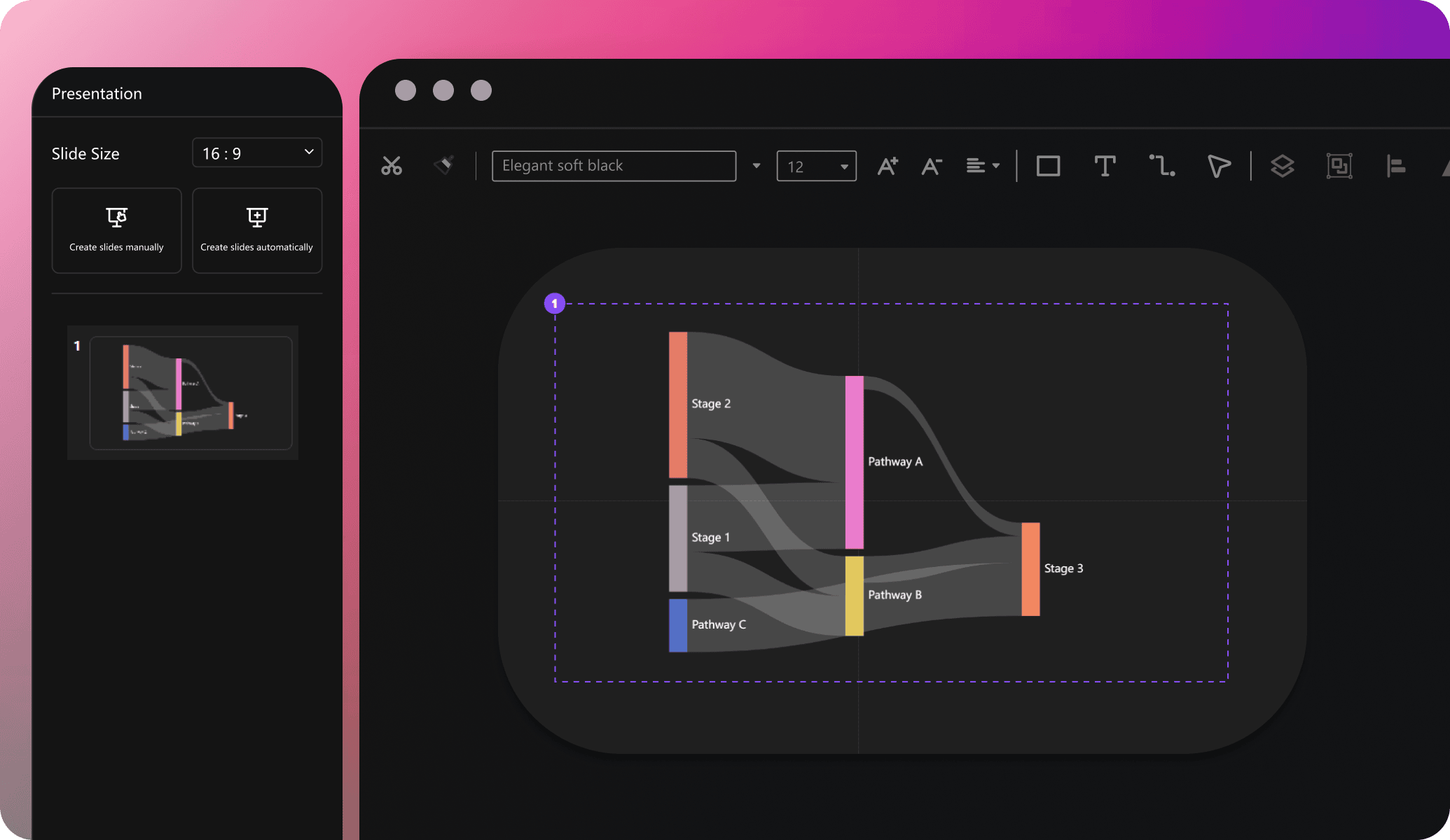 edrawai presentation mode