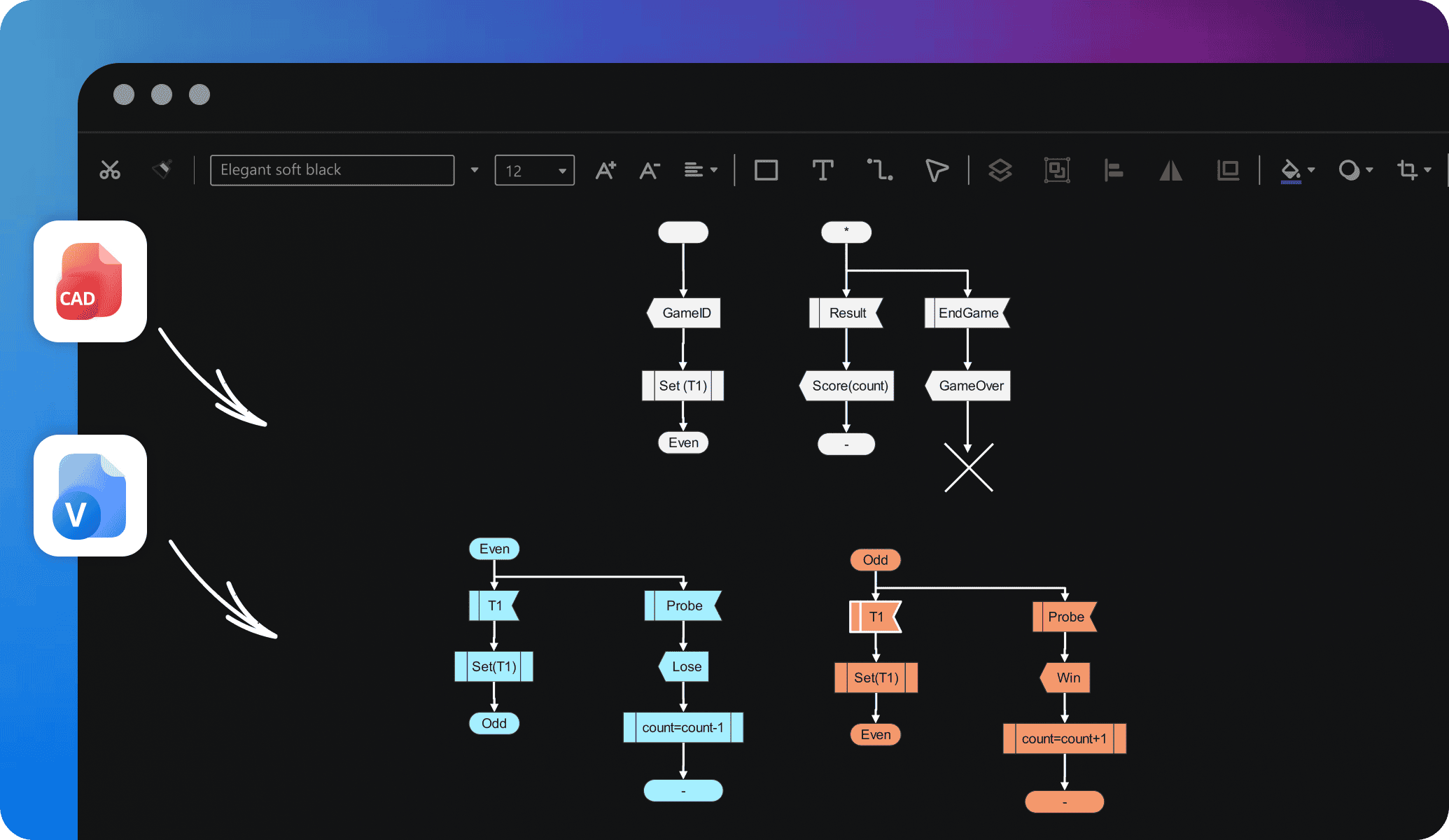 edrawai visio cad integration