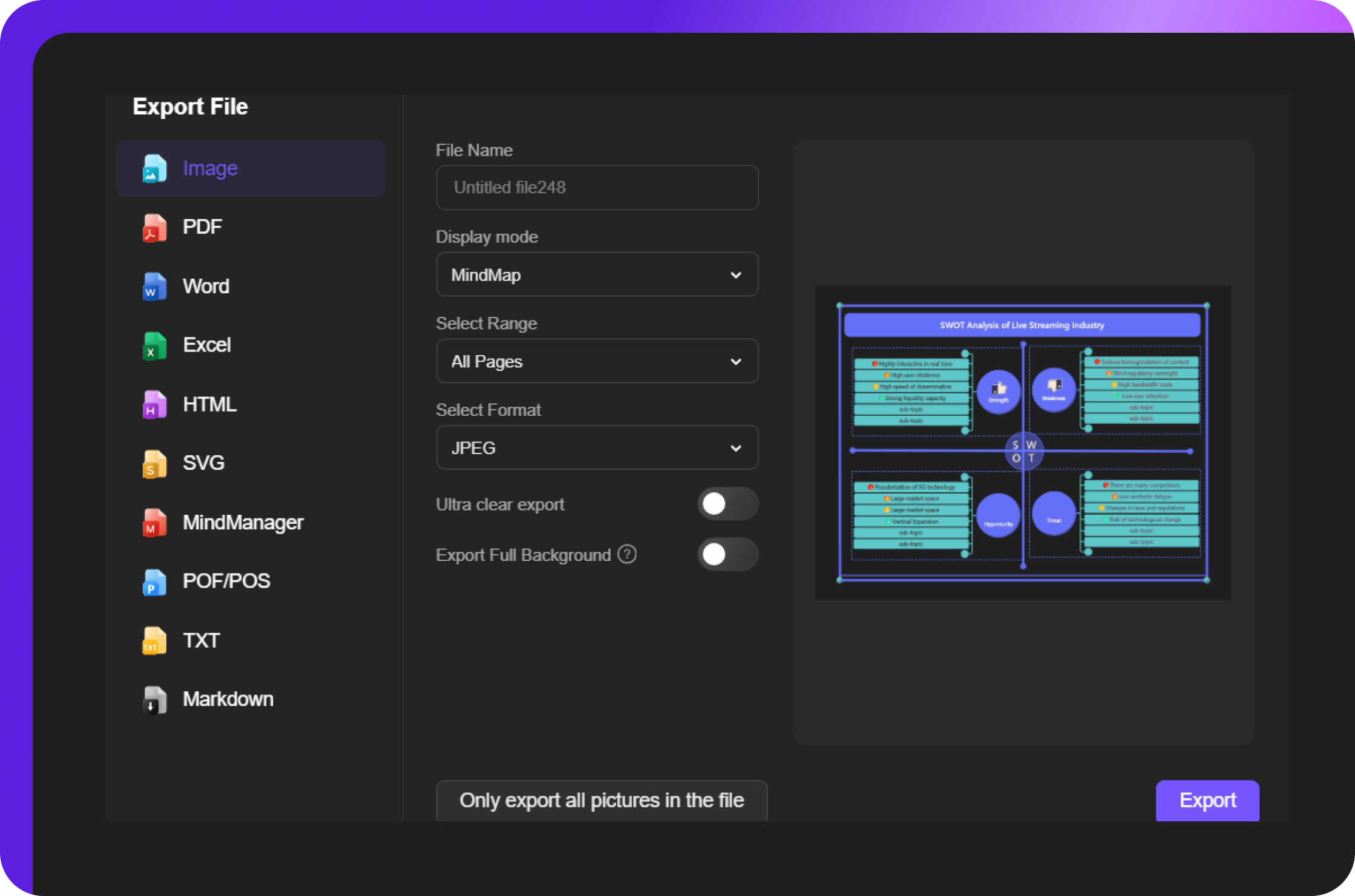 saving, exporting, and sharing