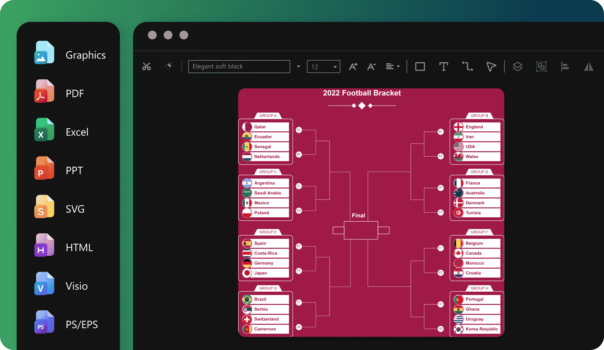 edrawai export options