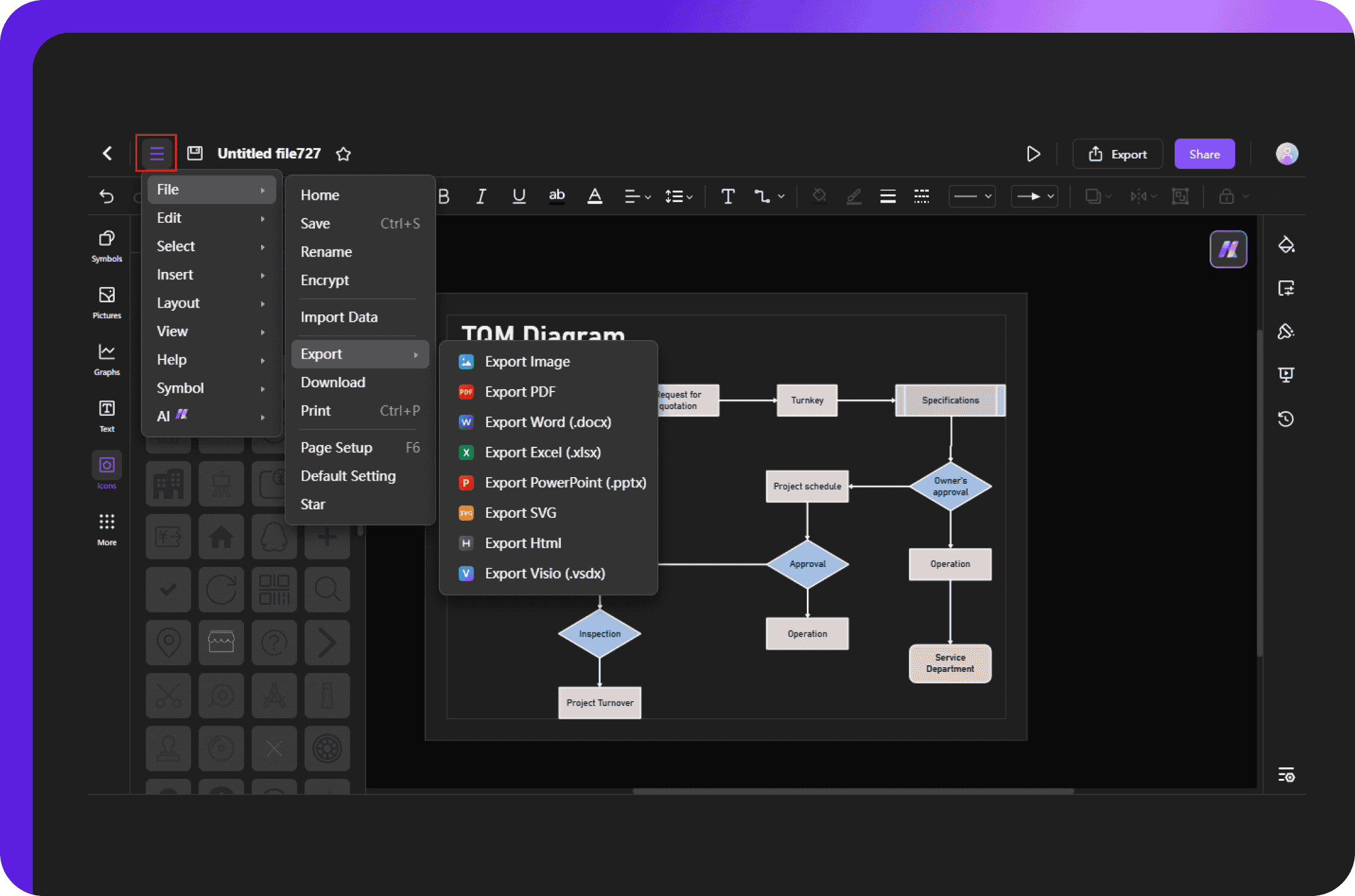 saving, exporting, and sharing