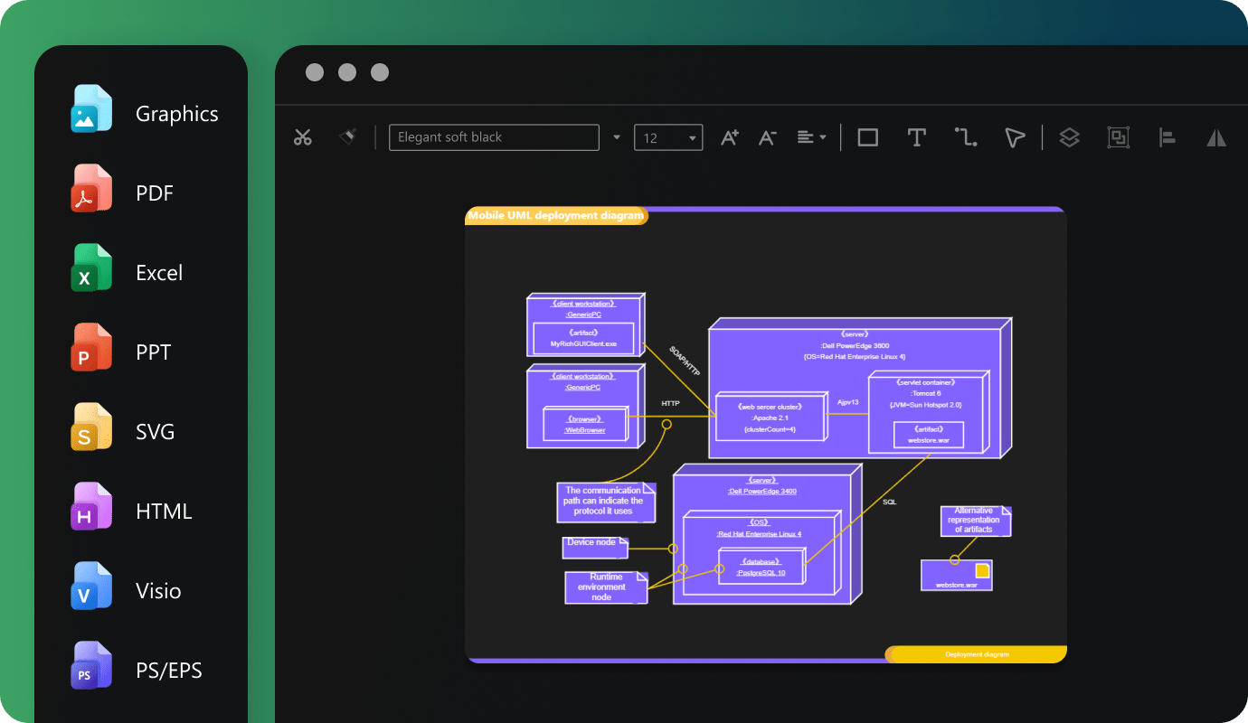 edraw ai export options