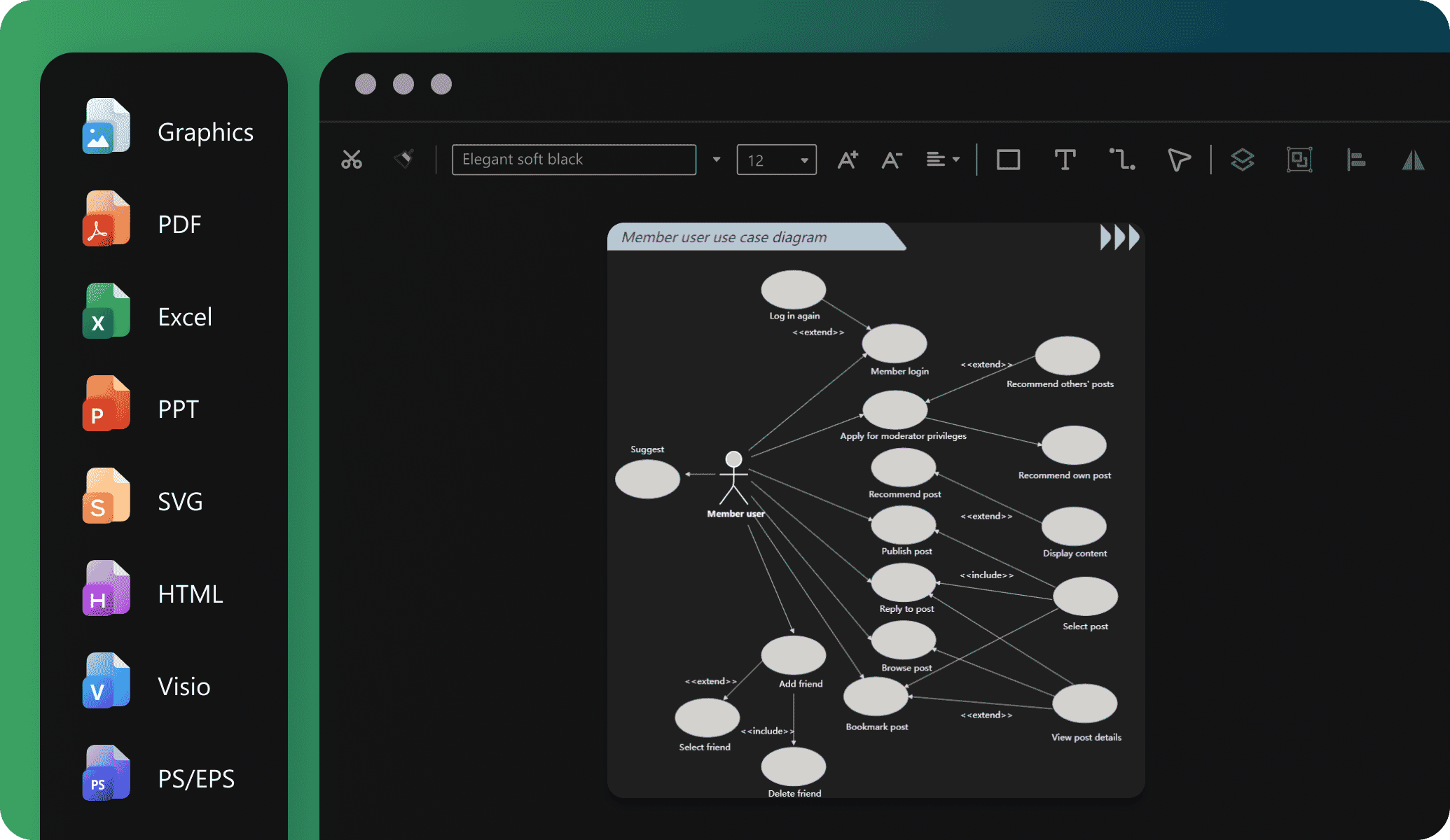 edrawai export options