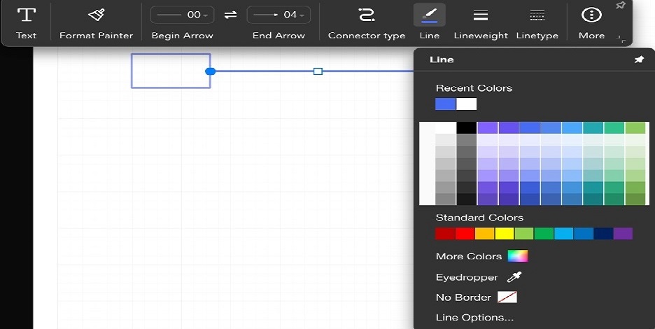 edraw color palette for lines