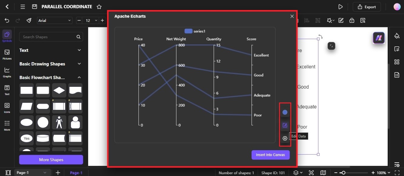 edit data parallel coordinate ai diagram