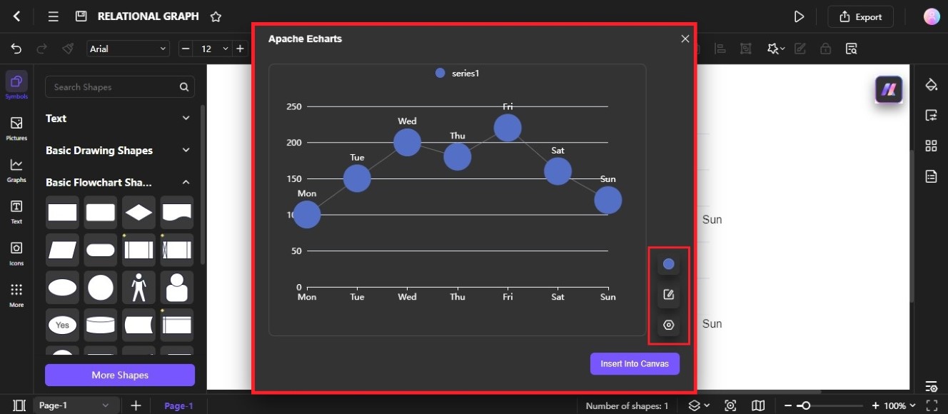 edit data ai-generated relational graph diagram