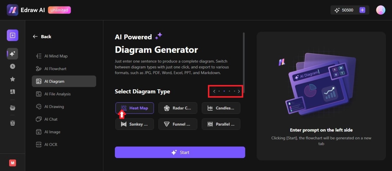 heat map ai diagram generator