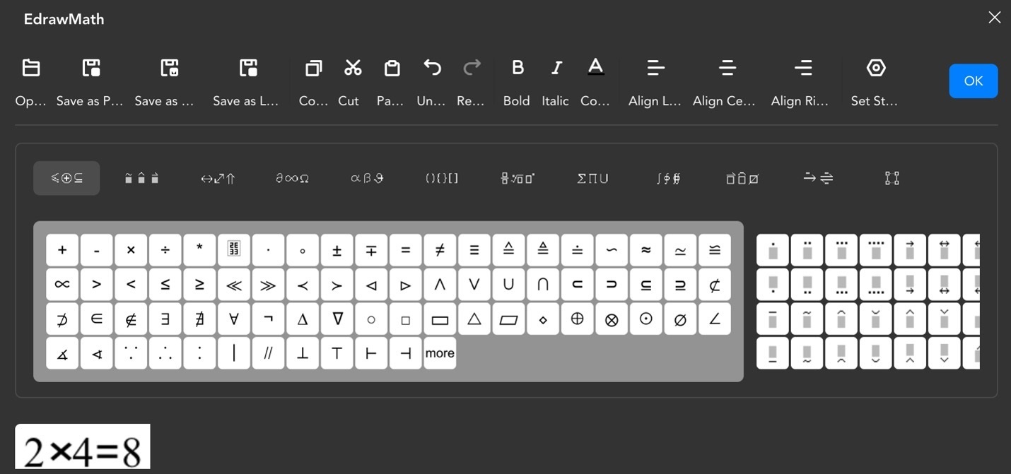 math equation window