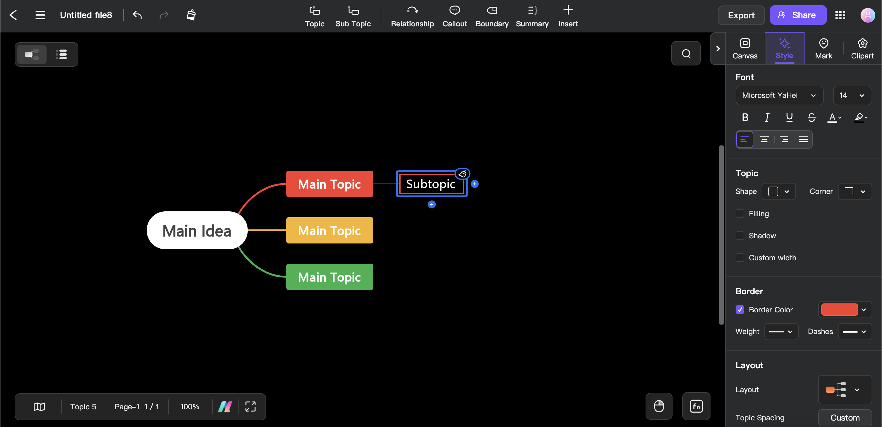 paste as subtopic