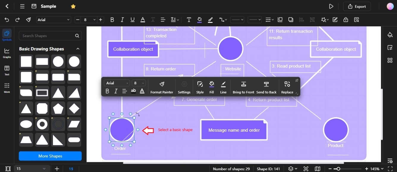 edraw.ai diagram basic shape