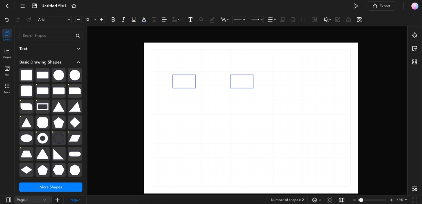 edraw ai shapes column