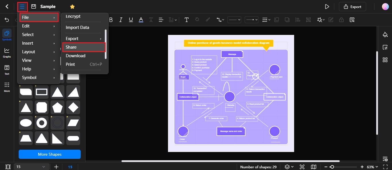 share a diagram